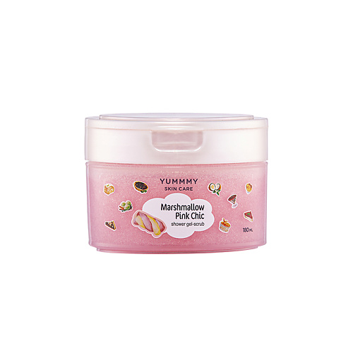 Гель для душа YUMMMY Гель-скраб для душа Pink Chic Marshmallow скраб для тела pink pomelo