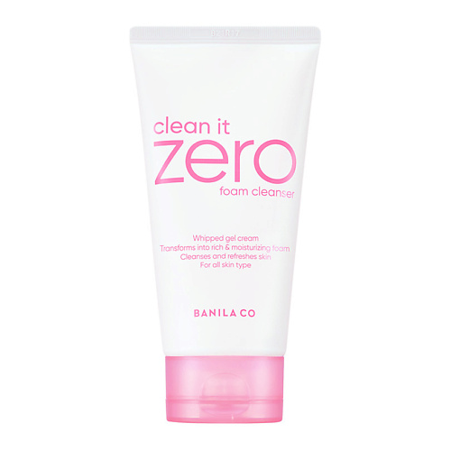 Мусс для умывания BANILA CO Пенка для лица очищающая CLEAN IT ZERO FOAM CLEANSER пенка для снятия макияжа tovegan очищающая пенка для лица blue balancing foam cleanser