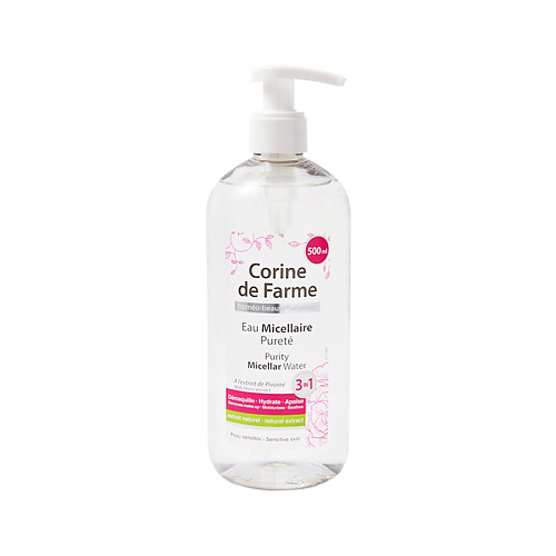 Мицеллярная вода CORINE DE FARME Вода очищающая мицеллярная Purity Micellar Water мицеллярная вода biotherm очищающая мицеллярная вода моментального действия biosource