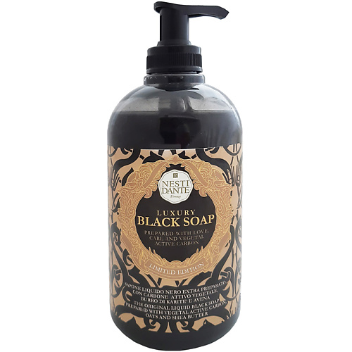Мыло жидкое NESTI DANTE Жидкое мыло Luxury Black Soap мыло туалетное nesti dante luxury black soap 250 г