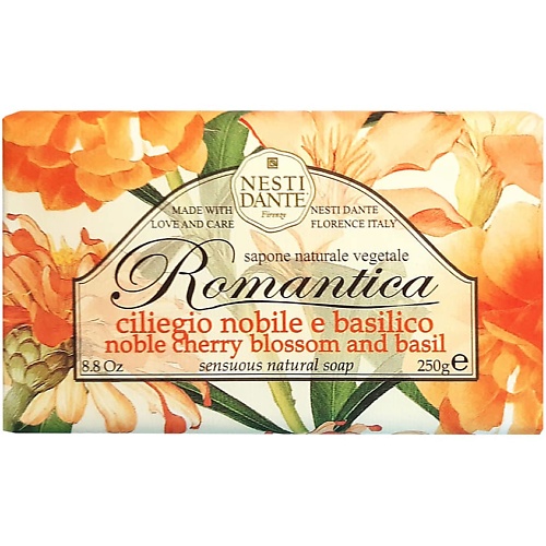 NESTI DANTE Мыло Romantica Noble Cherry Blossom & Basil cherry blossom fruity