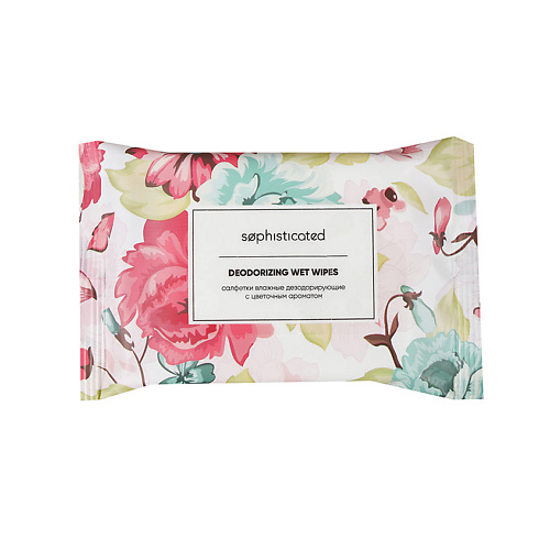 фото Лэтуаль sophisticated салфетки влажные дезодорирующие с цветочным ароматом