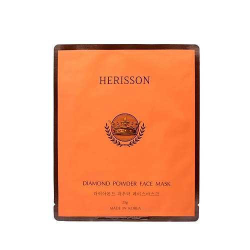 цена Маска для лица HERISSON Тканевая маска с бриллиантовой пылью для лица