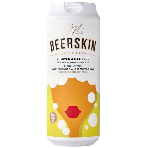 Гель для душа BEERSKIN Гель для душа с пивными экстрактами, расслабляющий Ms Beerskin Chill Out Shower&Bath Gel