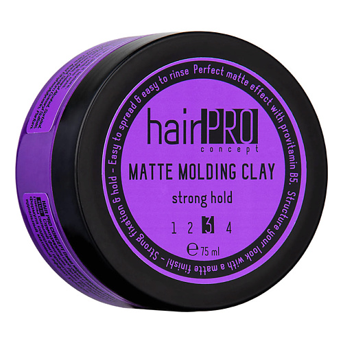 Глина для укладки волос HAIR PRO CONCEPT Глина моделирующая сильной фиксации Matte Molding Clay Strong Hold матовая глина для укладки волос сильной фиксации molding putty глина 113г
