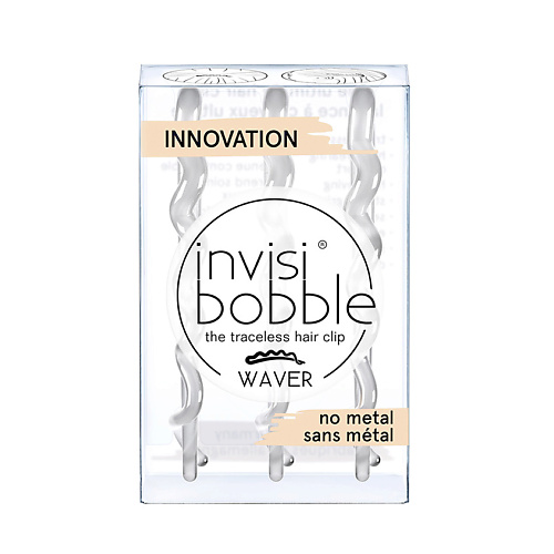 INVISIBOBBLE Заколка invisibobble WAVER Crystal Clear invisibobble мини заколка крабик clipstar petit four