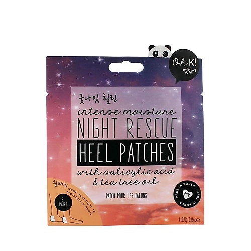 цена Патчи для ног OH K Патчи для пяток ночные восстанавливающие Night Rescue Heel Patches