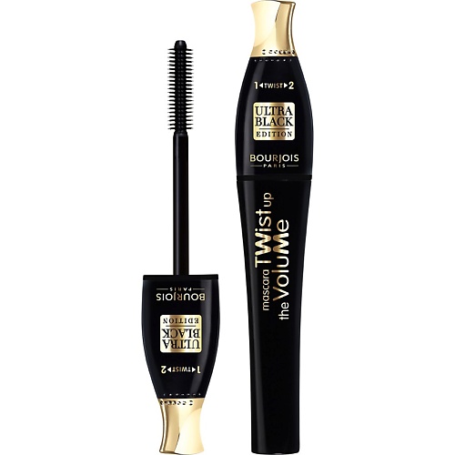 

BOURJOIS Тушь объемная для ресниц 2 в 1 Twist Up The Volume Ultra Black, Тушь объемная для ресниц 2 в 1 Twist Up The Volume Ultra Black