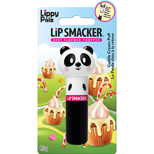 LIP SMACKER Блеск для губ Панда c ароматом Сливочная Слойка панда бамбу и воображение
