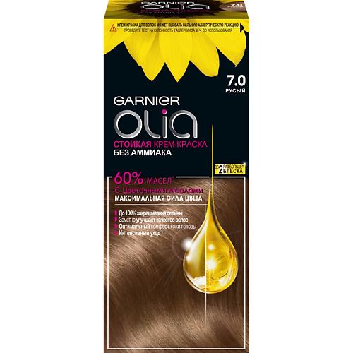 GARNIER Стойкая крем-краска для волос с цветочными маслами, без аммиака Olia