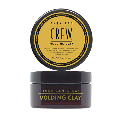 Мужские глины для волос AMERICAN CREW Глина для укладки волос формирующая сильная фиксация и средний уровень блеска Classic Molding Clay