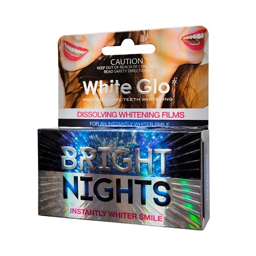 

WHITE GLO Полоски отбеливающие Bright Nights №6, Полоски отбеливающие Bright Nights №6
