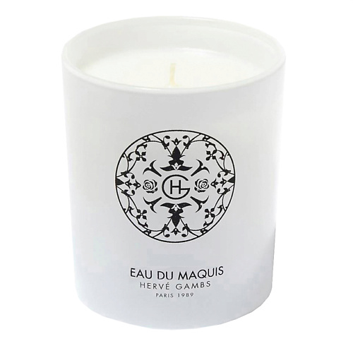 Свеча ароматическая HERVE GAMBS Eau Du Maquis Fragranced Candle scent bibliotheque herve gambs domaine du cap