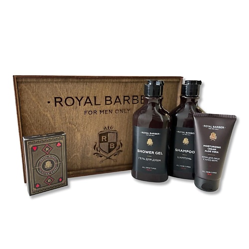 набор средств для ухода за телом royal barber подарочный набор royal barber в ящике Набор средств для ухода за телом ROYAL BARBER Подарочный набор Royal Barber в ящике
