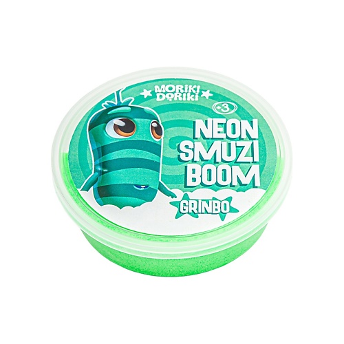 MORIKI DORIKI Слайм NEON SMUZI BOOM GRINBO десерт для рук smuzi boom цитрусовый 100 г