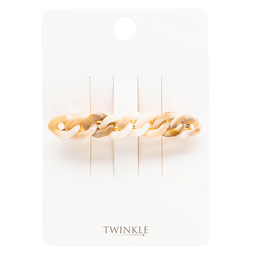TWINKLE Заколка для волос BEIGE CHAIN SMALL invisibobble мини заколка крабик clipstar petit four