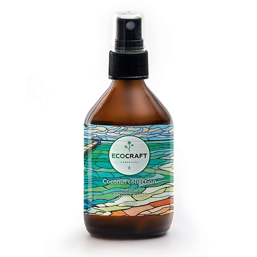 Тоник для лица ECOCRAFT Вода кокосовая для лица Кокосовая коллекция Coconut Collection Natural Coconut Water увлажняющая маска для лица coconut collection 60мл