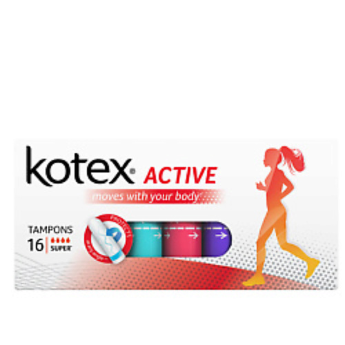 KOTEX Тампоны ACTIVE Супер kotex тампоны супер