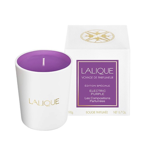 LALIQUE Свеча ароматическая ELECTRIC PURPLE lalique свеча ароматическая santal