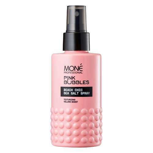 цена Спрей для укладки волос MONE PROFESSIONAL Спрей с морской солью Пляжный шик Pink Bubbles