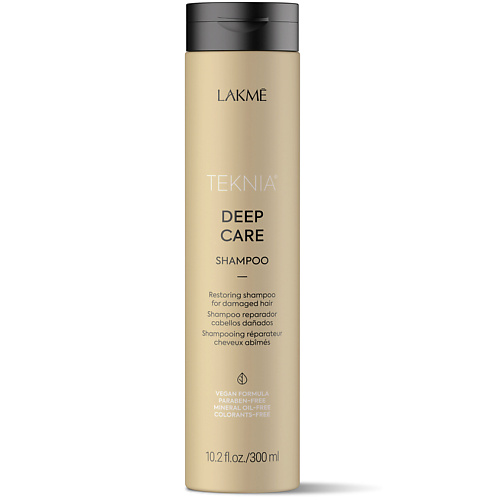 Шампунь для волос LAKME Шампунь для поврежденных волос восстанавливающий DEEP CARE восстанавливающий шампунь для волос lakme deep care shampoo 1000 мл