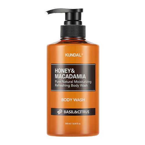 Гель для душа KUNDAL Гель для душа Базилик и Цитрус Honey & Macadamia Body Wash цена и фото