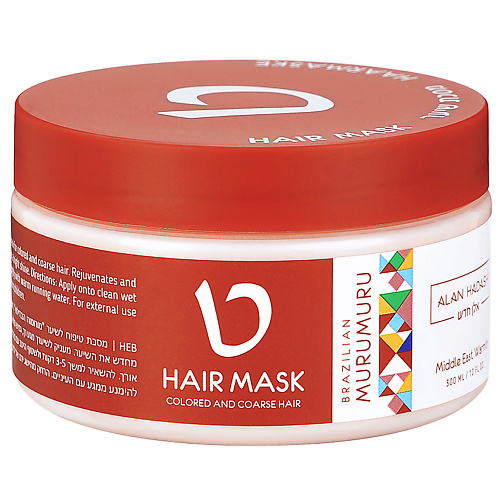 ALAN HADASH Маска для волос, уход для волос смываемый Brazilian Murumuru маска мега уход для слабых и поврежденных волос mega mask