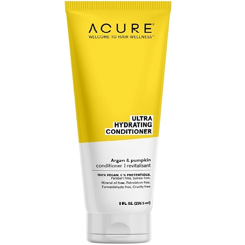 Кондиционер для волос ACURE Кондиционер увлажняющий арган и тыква Ultra Hydrating Conditioner Argan acure ionic blonde conditioner 236 ml