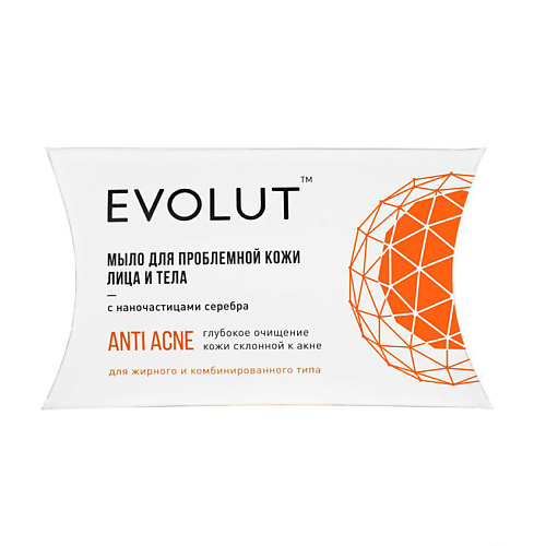 

EVOLUT Мыло антибактериальное для лица и тела с наночастицами серебра, Мыло антибактериальное для лица и тела с наночастицами серебра