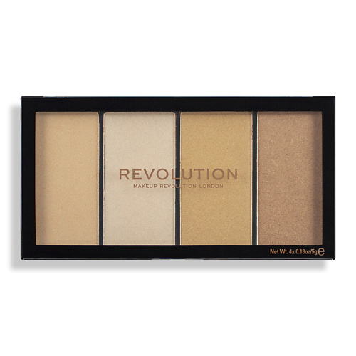 REVOLUTION MAKEUP Хайлайтер ПАЛЕТКА RELOADED LUSTRE, Lights Warm