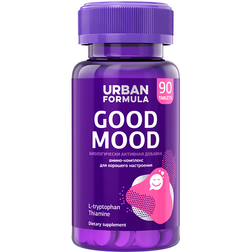 URBAN FORMULA Комплекс для хорошего настроения с L-триптофаном Good Mood gls pharmaceuticals бад к пище бузина комплекс
