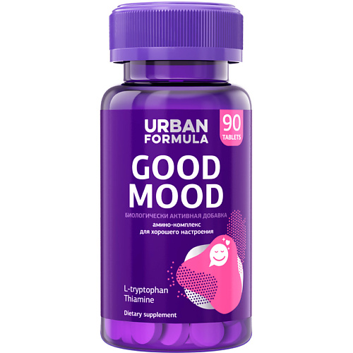 

URBAN FORMULA Комплекс для хорошего настроения с L-триптофаном Good Mood, Комплекс для хорошего настроения с L-триптофаном Good Mood
