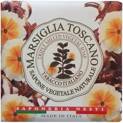 Мыло твердое NESTI DANTE Мыло Marsiglia Toscano Tabacco Italiano мыло для тела nesti dante marsiglia toscano pino selvatico vegetal soap