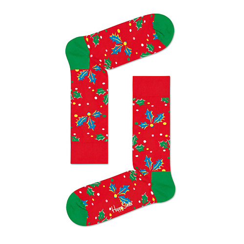 Носки HAPPY SOCKS Носки Holly подарки для неё happy socks набор носков happy socks christmas cracker holly 2 пары