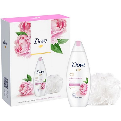 

DOVE Подарочный набор Сливочная ваниль и пион, Подарочный набор Сливочная ваниль и пион