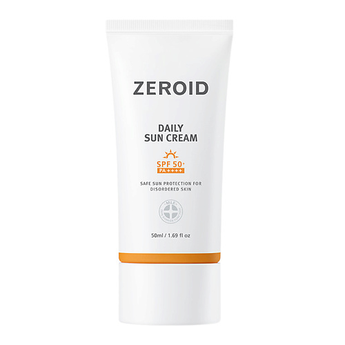 Крем для лица ZEROID Солнцезащитный крем для кожи SPF 50+ Daily Sun Cream солнцезащитный крем для лица skinphoria солнцезащитный омолаживающий крем для лица spf 50 anti aging sun protection face cream