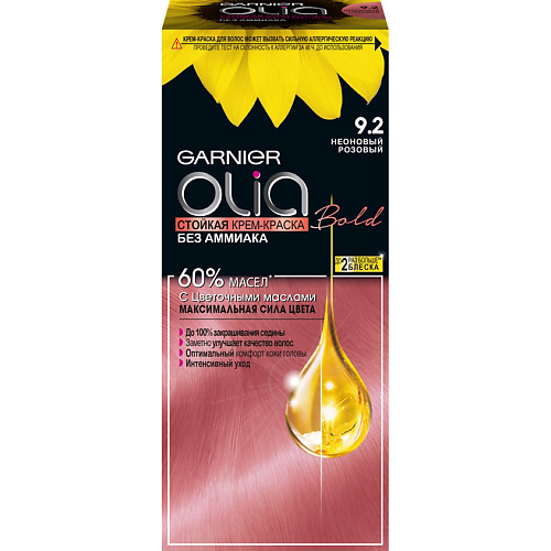 GARNIER Стойкая крем-краска для волос с цветочными маслами, без аммиака Olia