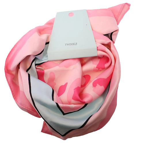 TWINKLE Женский шейный платок Pink 58 58 см ретро элегантный шея волосы галстук маленький квадратный шарф повязка на голову женский шейный платок шарф для волос