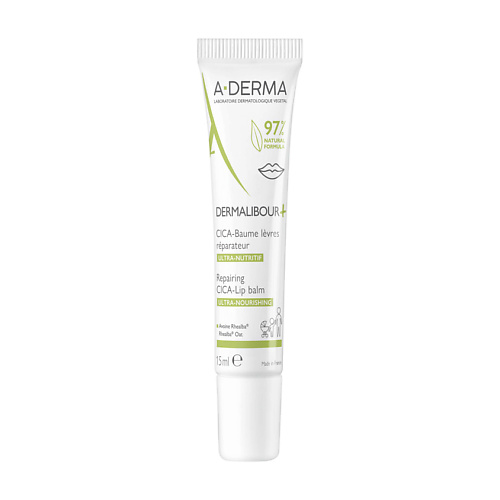 A-DERMA Восстанавливающий бальзам для губ DERMALIBOUR+