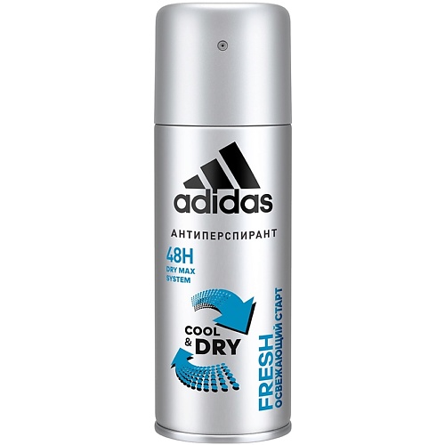 ADIDAS Дезодорант-спрей для мужчин Cool&Dry Fresh adidas роликовый дезодорант антиперспирант для мужчин fresh