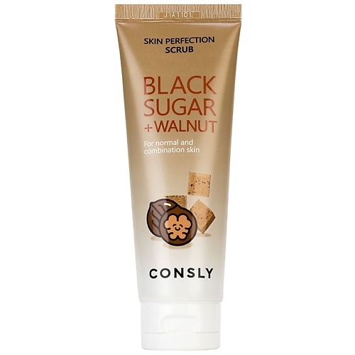 CONSLY Скраб для лица с черным сахаром и экстрактом грецкого ореха Black Sugar & Walnut Skin Perfection Scrub