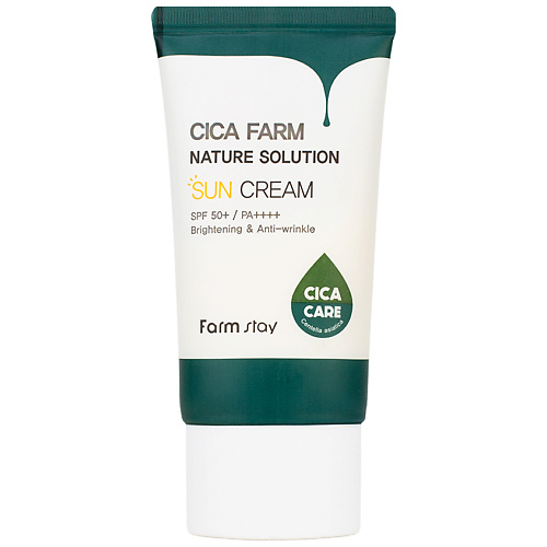 цена Солнцезащитный крем для лица FARMSTAY Крем для лица солнцезащитный Cica Farm Nature Solution Eye Cream SPF50+ / PA++++