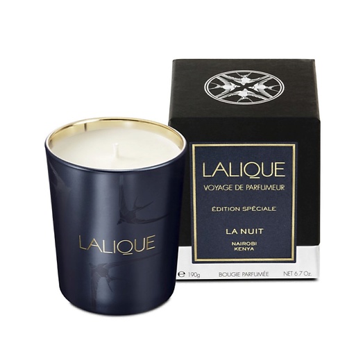 LALIQUE Свеча ароматическая LA NUIT lalique свеча ароматическая plume blanche