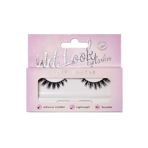 Ресницы накладные SELFIE STAR Накладные ресницы Eyelashes Wet Look Flutter усилитель клея для ресниц matilda glue accelerator gor eyelashes 10 мл