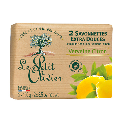 

LE PETIT OLIVIER Мыло нежное Вербена-Лимон Verveine Citron Soap, Мыло нежное Вербена-Лимон Verveine Citron Soap