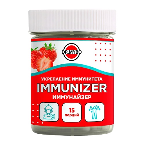 DR. MYBO Иммунайзер напиток для иммунитета со вкусом клубники