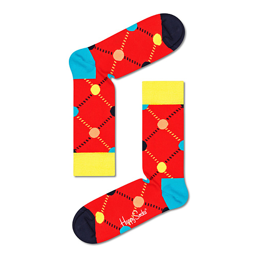 носки happy socks носки big dot snowman Носки HAPPY SOCKS Носки Argyle Dot