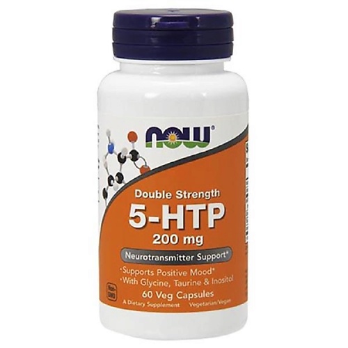 БАДы седативные NOW 5-HTP (L-5-гидрокситриптофан) 200 мг
