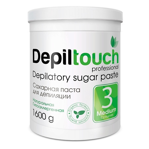 Паста для депиляции DEPILTOUCH PROFESSIONAL Сахарная паста для депиляции №3 средняя Depilatory Sugar Paste сахарная паста для депиляции средняя 500 г