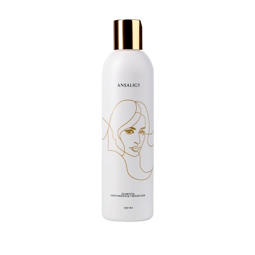ANSALIGY Шампунь для очищения и укрепления волос Strengthening Shampoo  8 Vitamins & 7 Minerals
